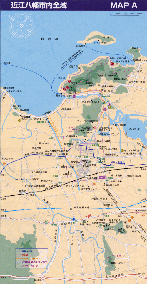 近江八幡市街地図